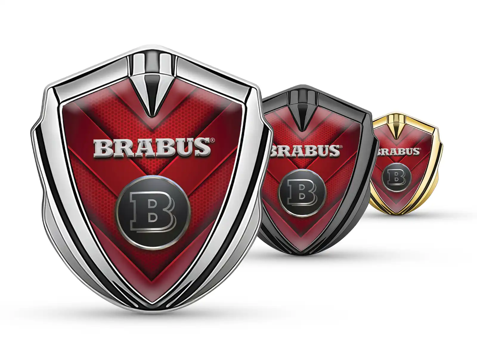 Brabus Metall Emblem Abzeichen Moderner Look High-End